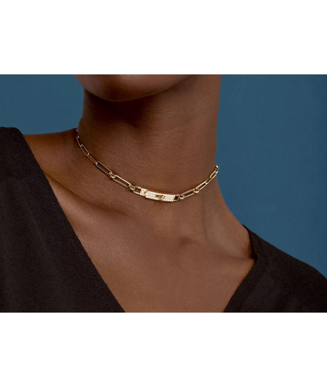 HERMES Розовый чокер из розового золота, фото 2