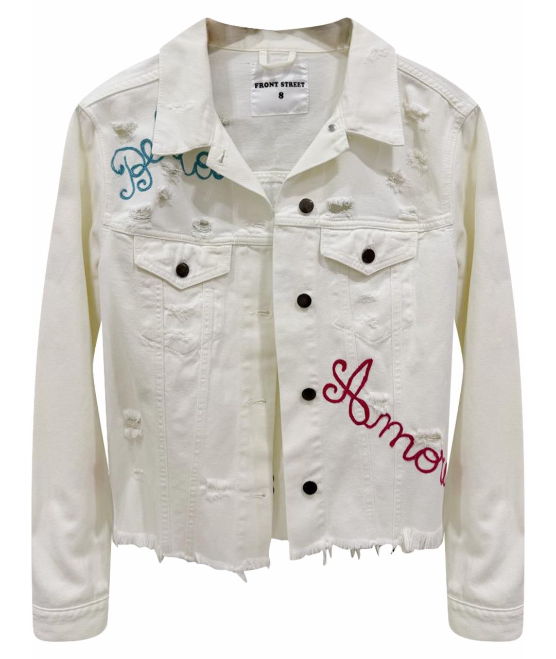 FRONT STREET Белая деним куртка, фото 1