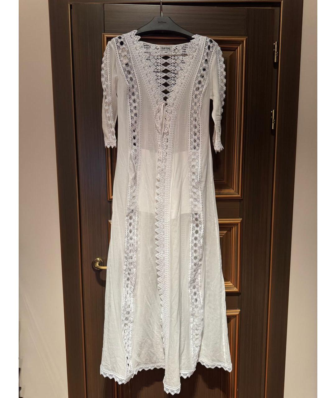 CHARO RUIZ Белое повседневное платье, фото 4