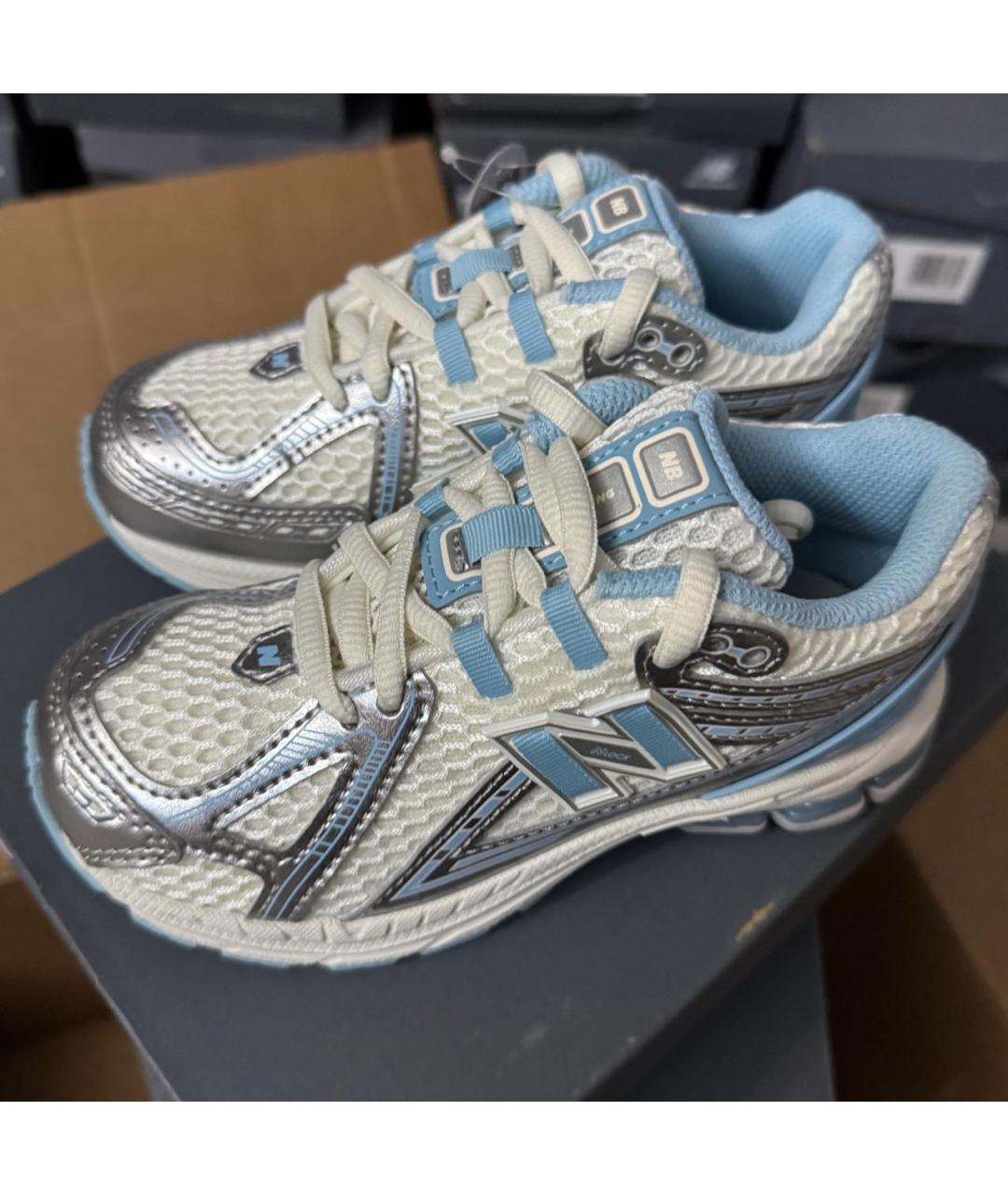 NEW BALANCE Голубые текстильные кеды, фото 2