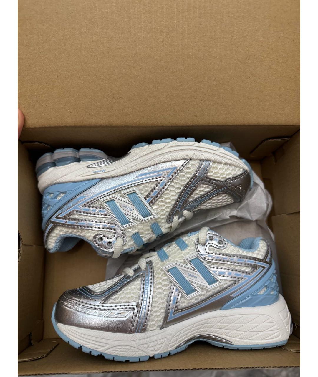 NEW BALANCE Голубые текстильные кеды, фото 3