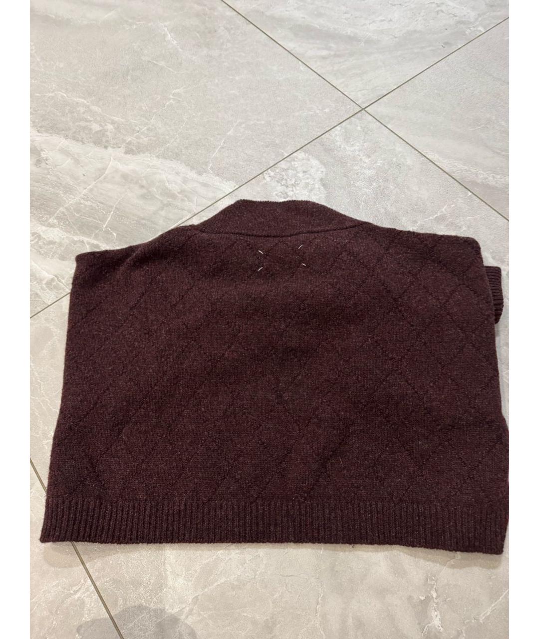 MAISON MARGIELA Бордовый шерстяной джемпер / свитер, фото 2