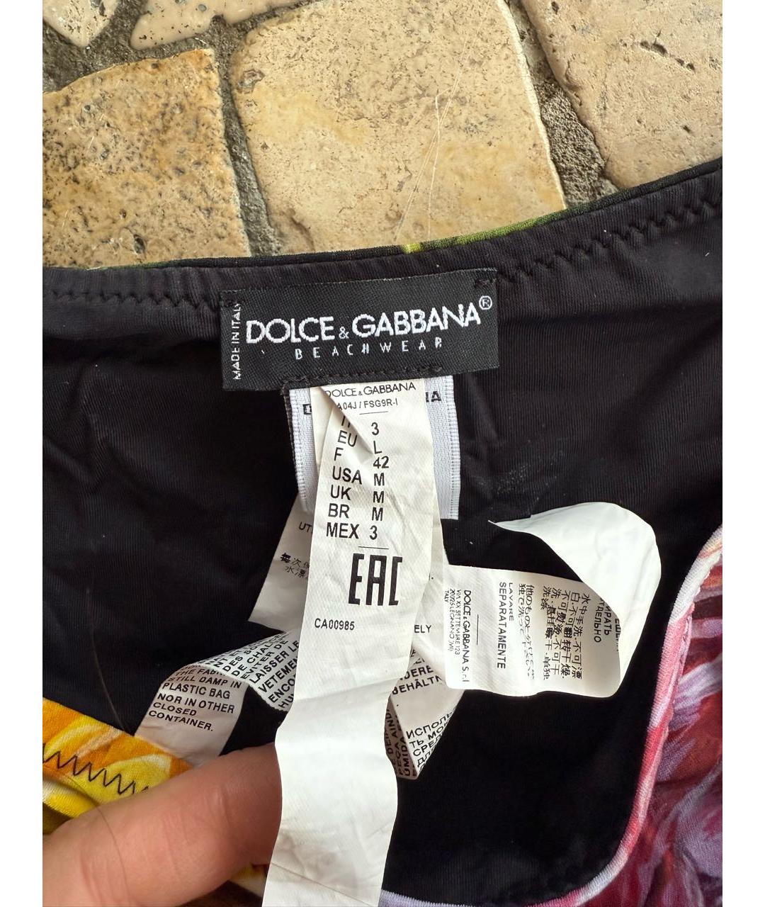 DOLCE&GABBANA Мульти полиамидовый купальник, фото 2