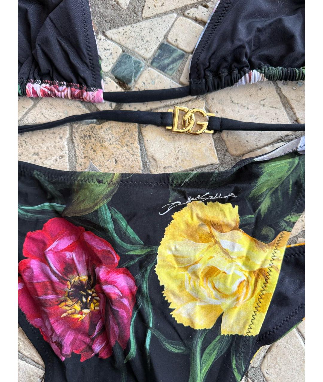 DOLCE&GABBANA Мульти полиамидовый купальник, фото 4