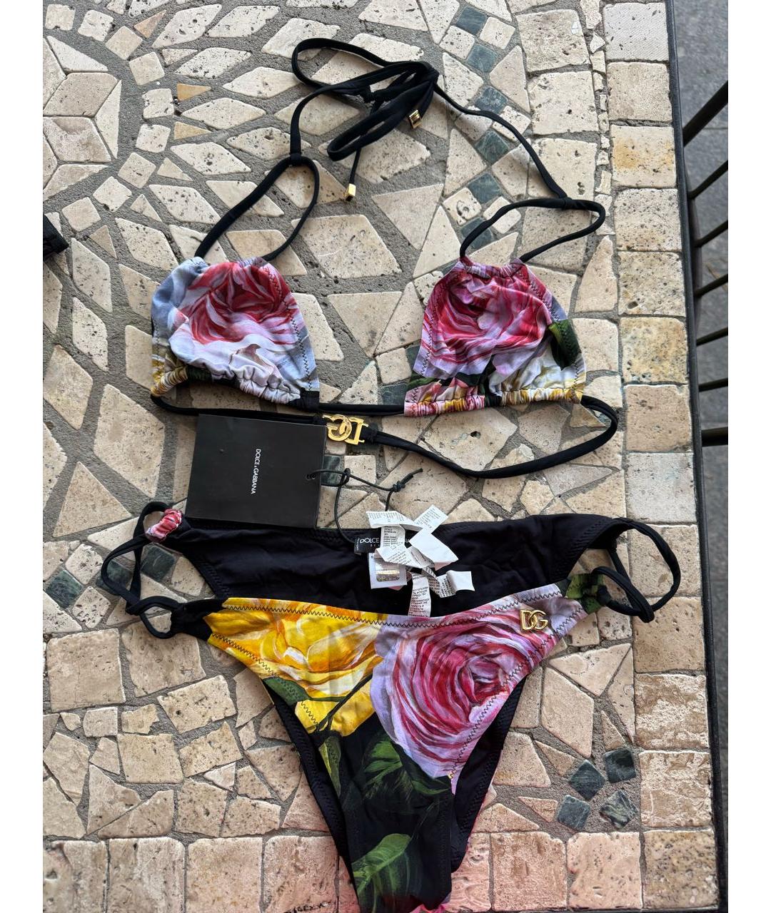 DOLCE&GABBANA Мульти полиамидовый купальник, фото 7