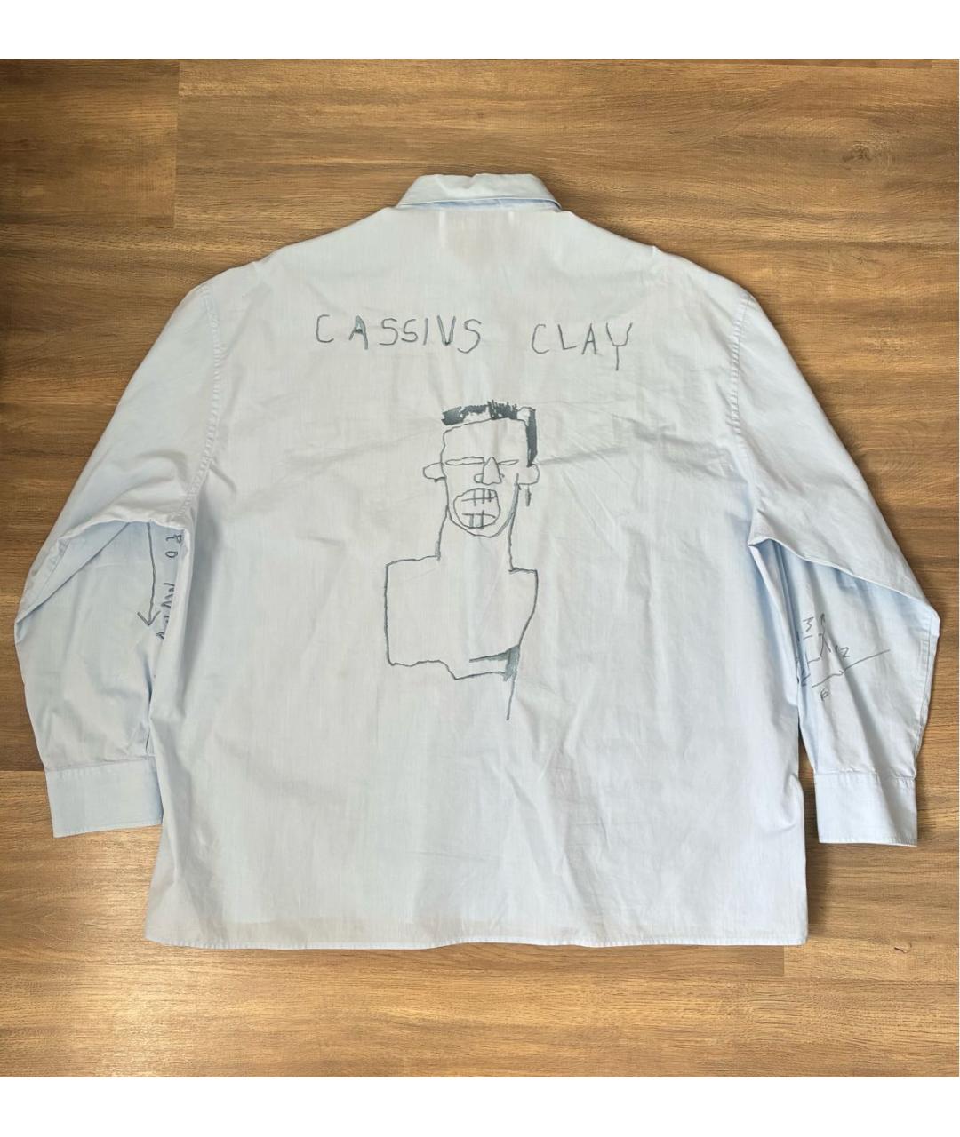 ETUDES Голубая хлопковая кэжуал рубашка, фото 4