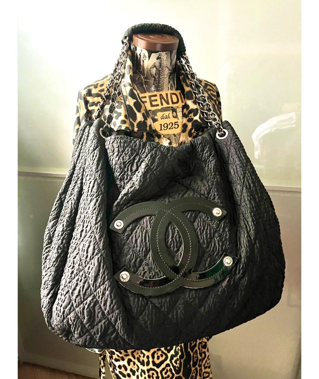 CHANEL Черная сумка через плечо, фото 8