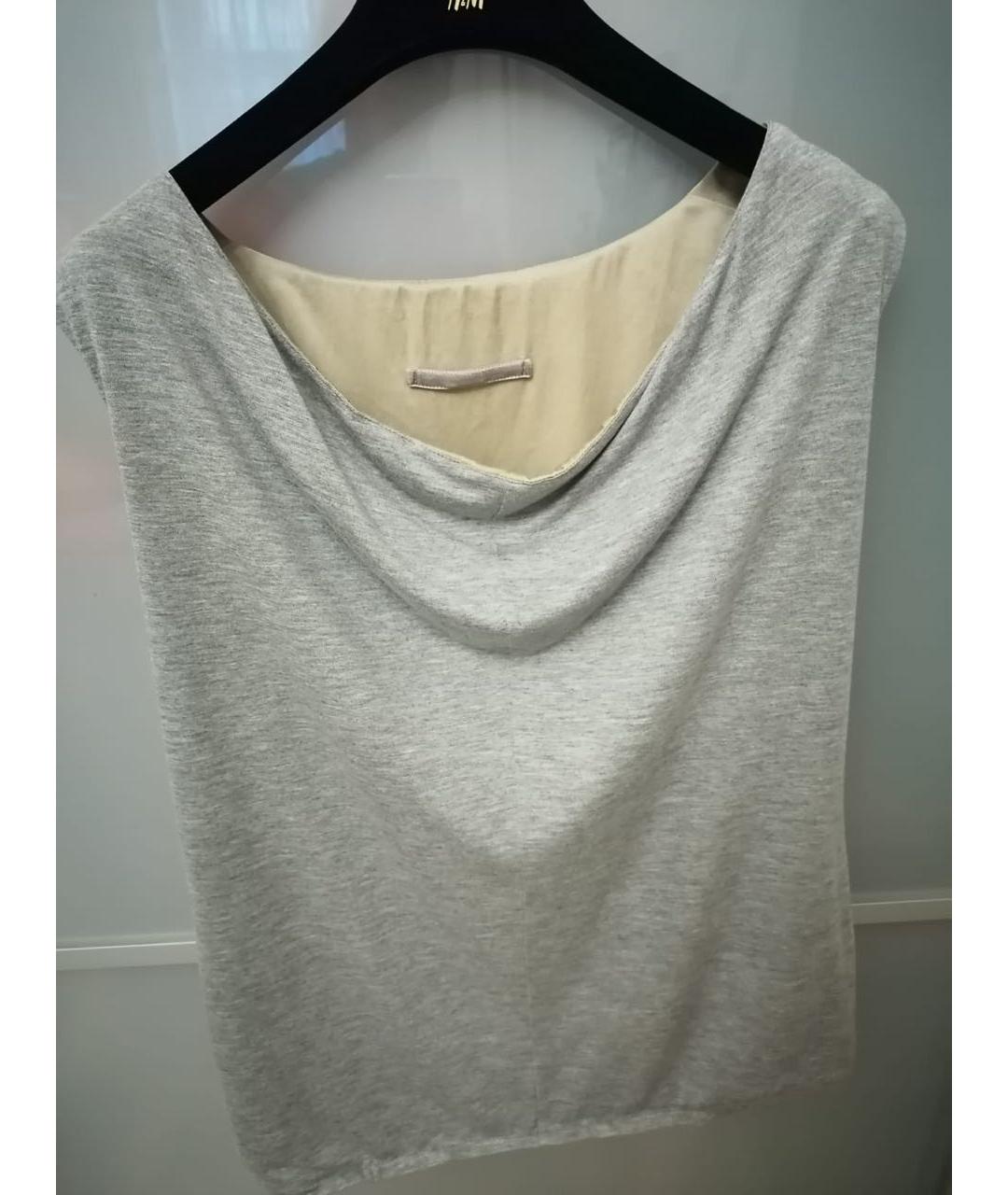 ESCADA Бежевая шелковая майка, фото 4