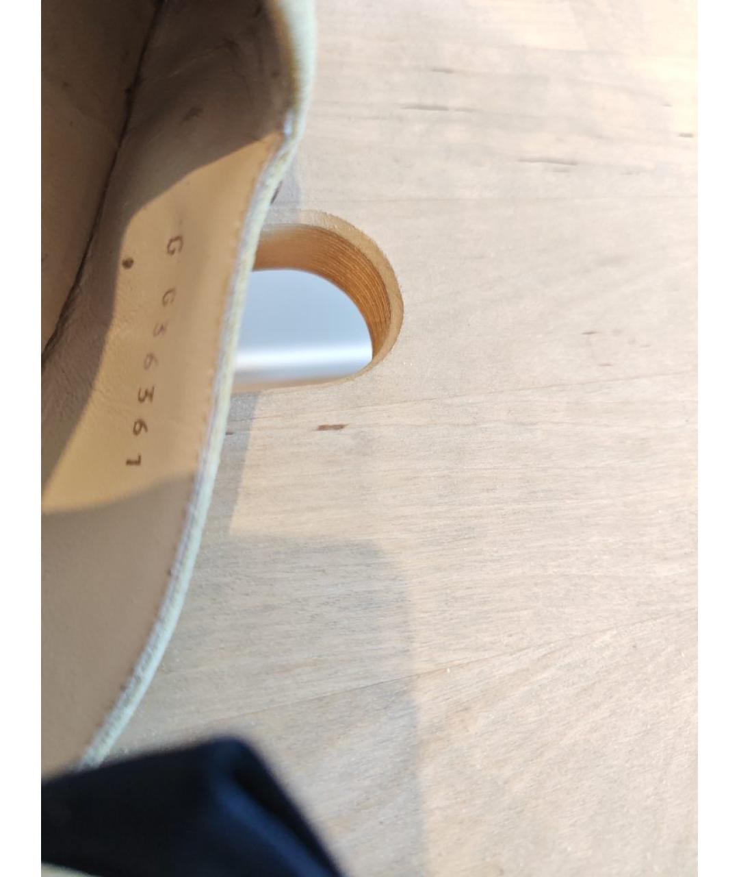 CHANEL Бежевые замшевые балетки, фото 6