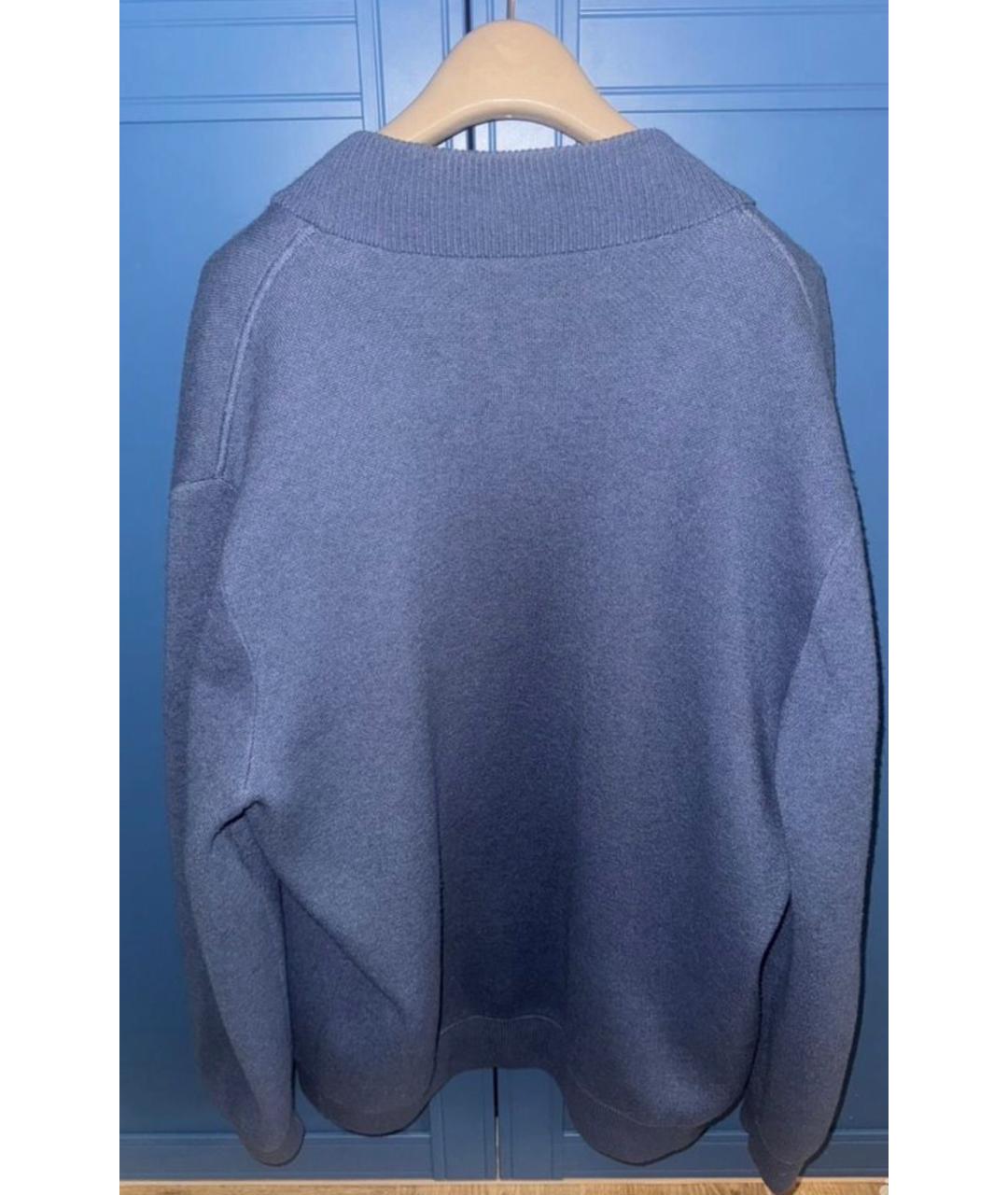 BRUNELLO CUCINELLI Голубой кашемировый кардиган, фото 2