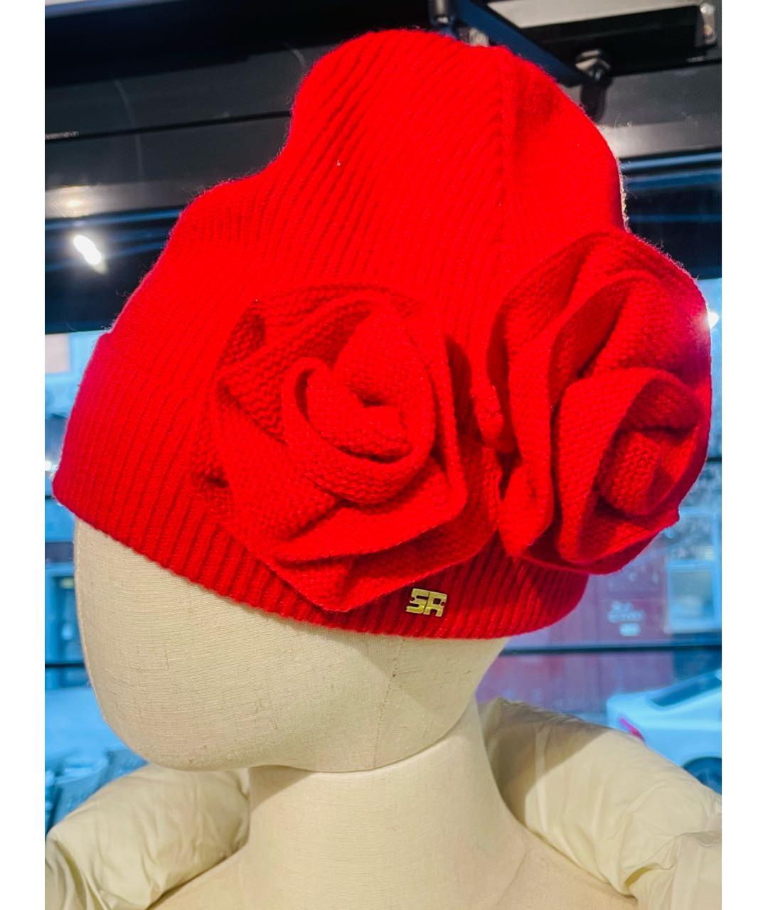 SONIA RYKIEL Красная шерстяная шапка, фото 6