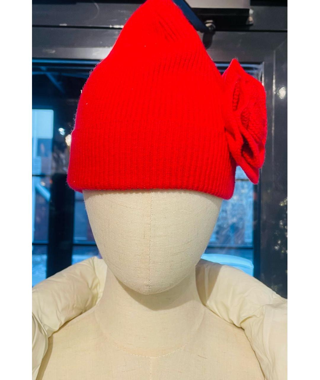 SONIA RYKIEL Красная шерстяная шапка, фото 5