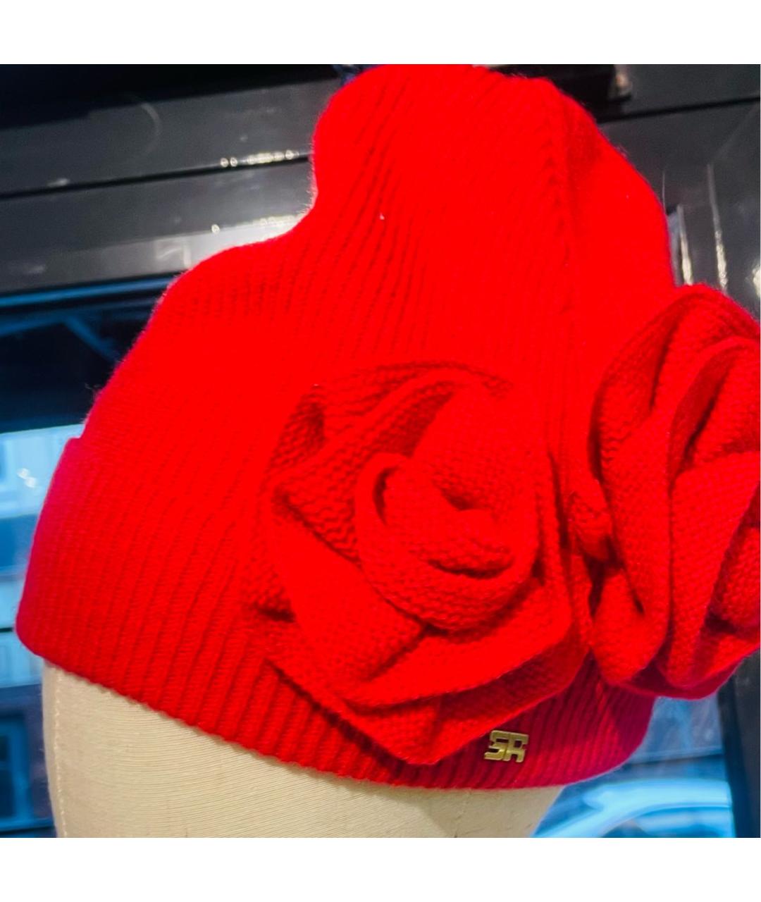 SONIA RYKIEL Красная шерстяная шапка, фото 7