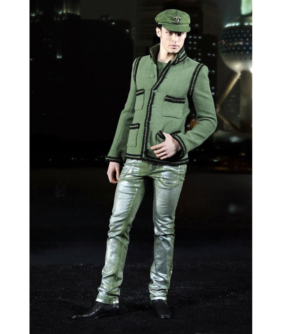 CHANEL Черный твидовый жакет/пиджак, фото 2