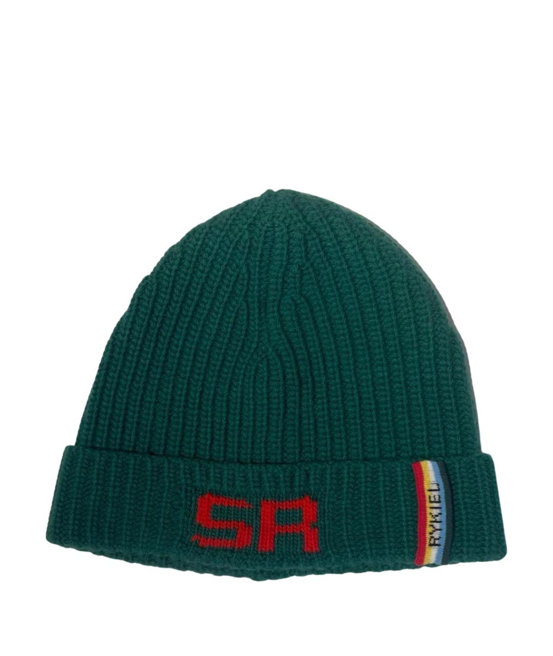 SONIA RYKIEL Зеленая шерстяная шапка, фото 1
