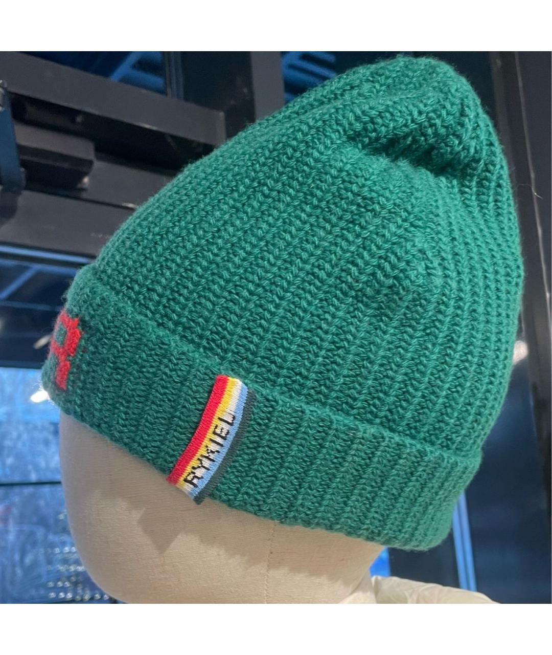 SONIA RYKIEL Зеленая шерстяная шапка, фото 6