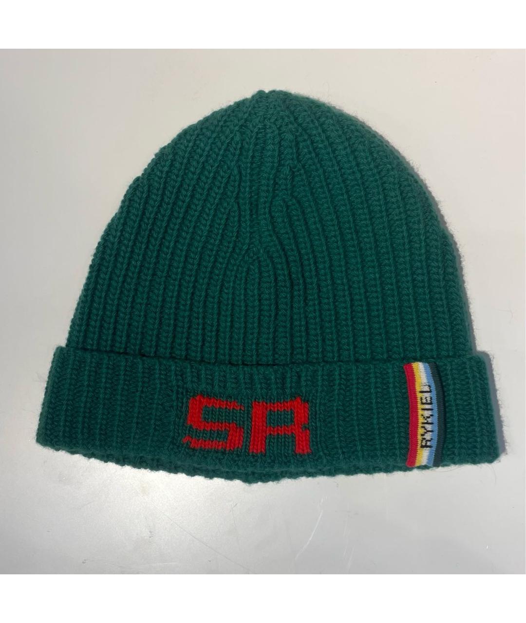 SONIA RYKIEL Зеленая шерстяная шапка, фото 8