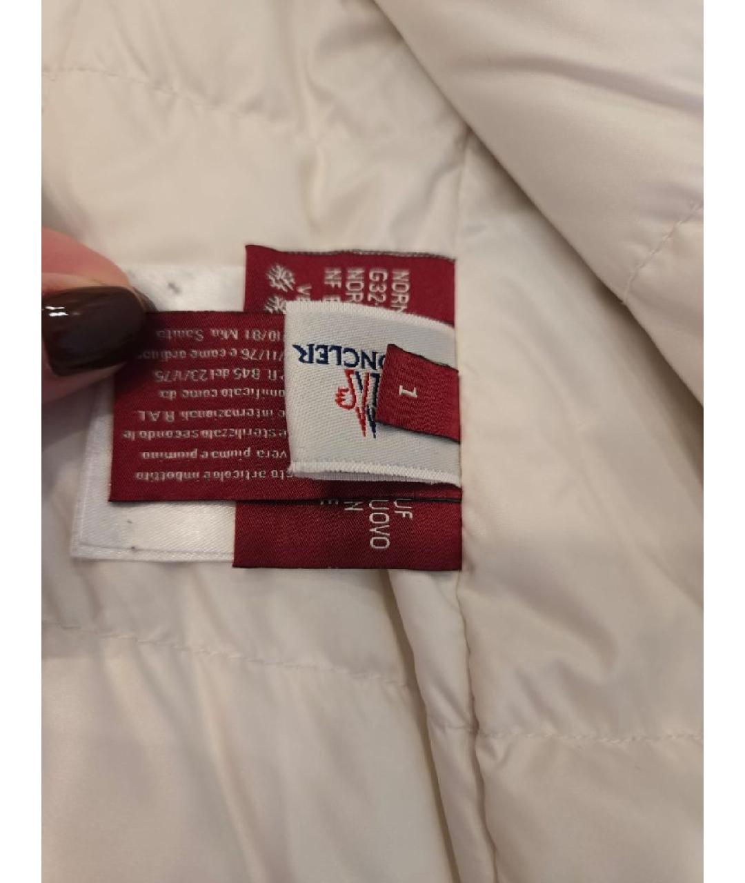 MONCLER Бежевый шерстяной пуховик, фото 8