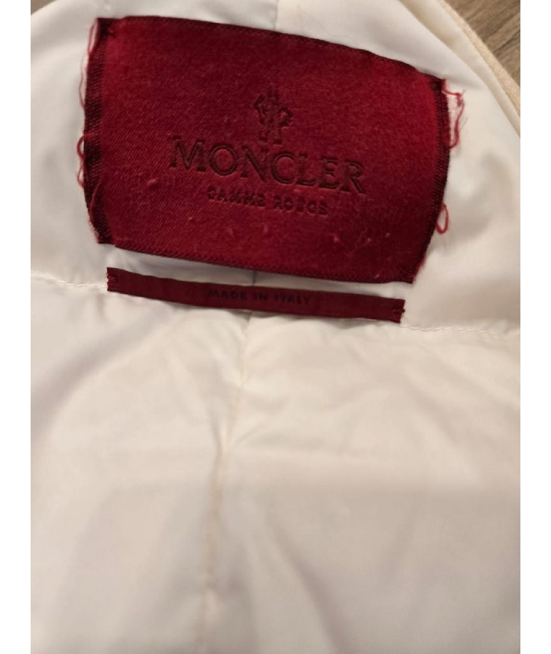 MONCLER Бежевый шерстяной пуховик, фото 3