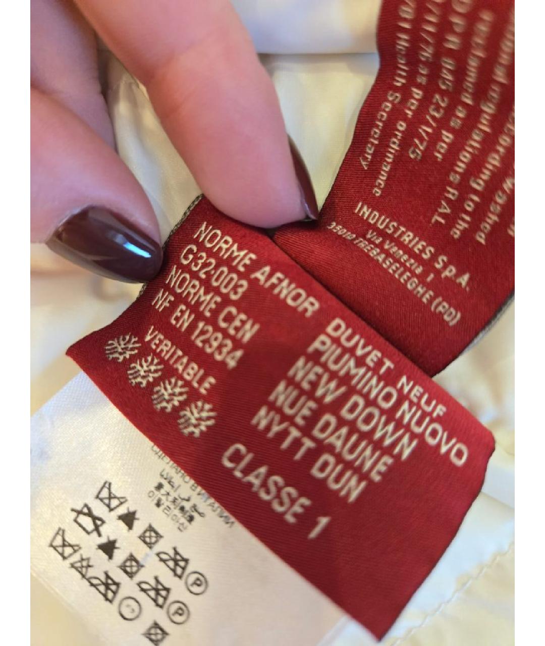 MONCLER Бежевый шерстяной пуховик, фото 6