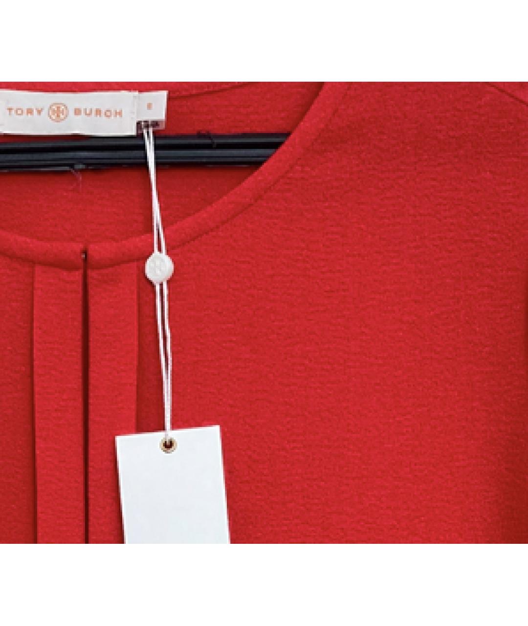 TORY BURCH Красная хлопковая блузы, фото 2