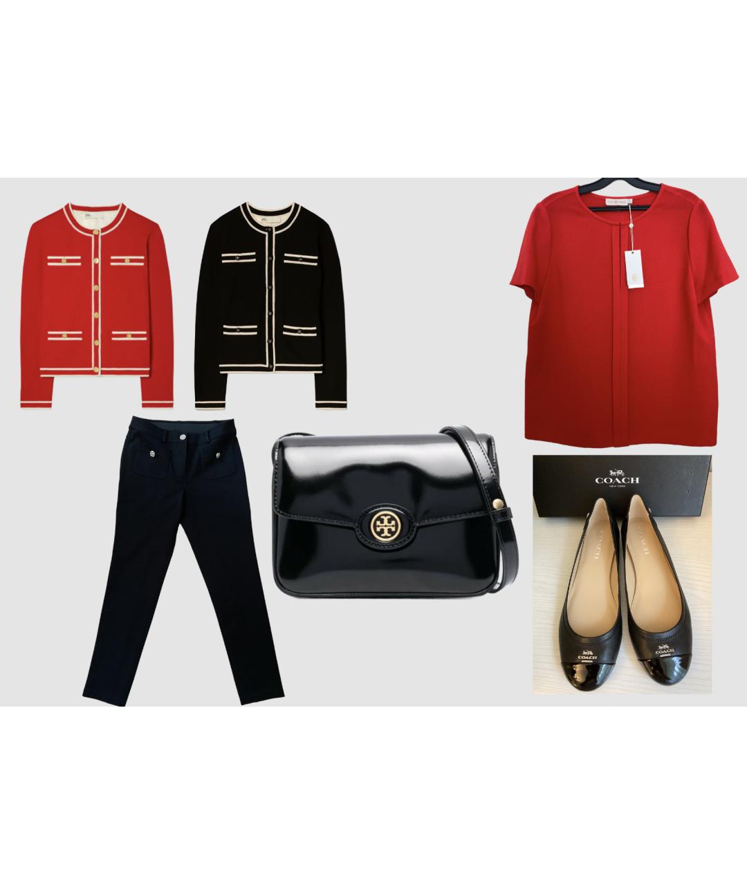 TORY BURCH Красная хлопковая блузы, фото 4