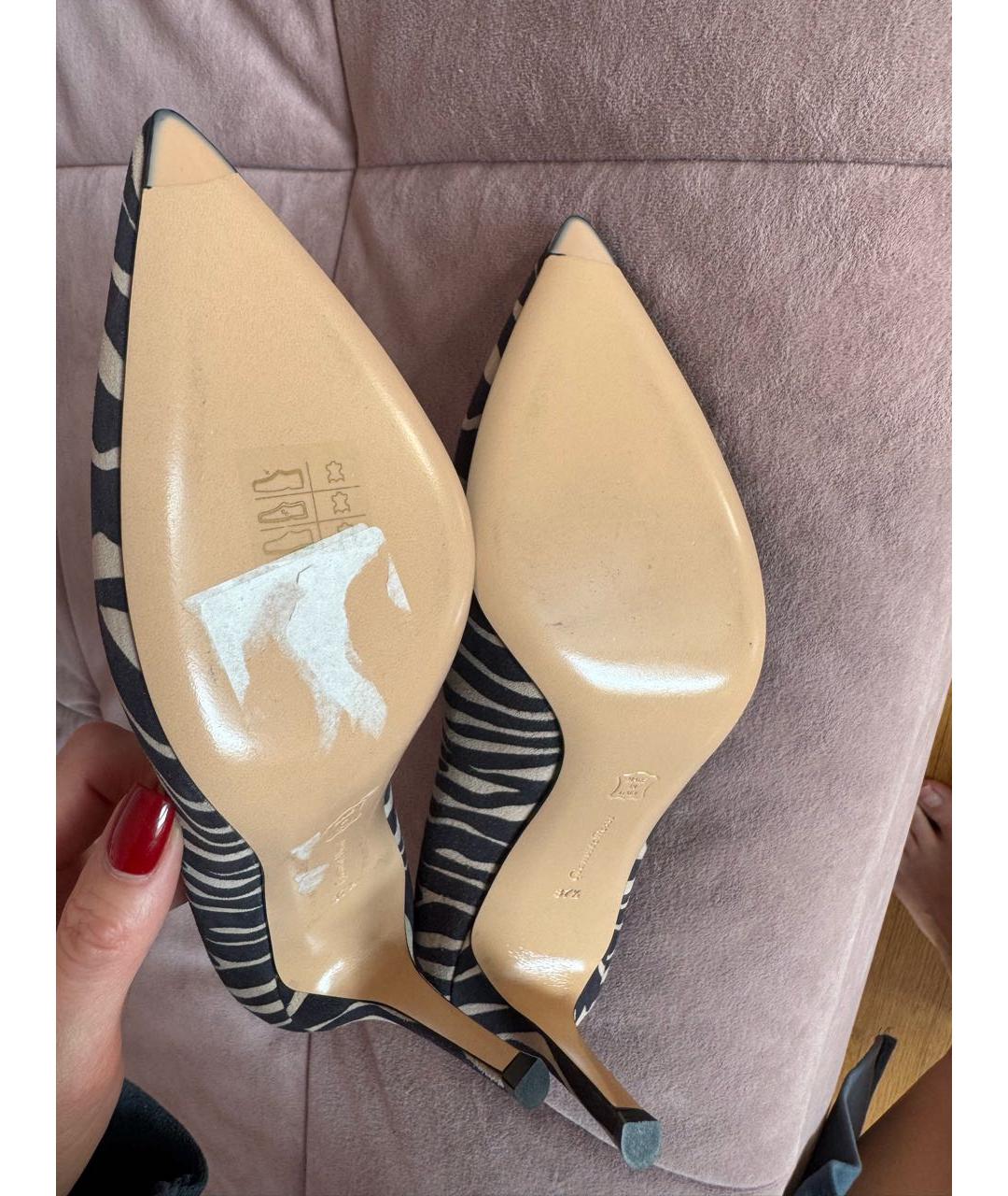 GIANVITO ROSSI Бежевые кожаные туфли, фото 6