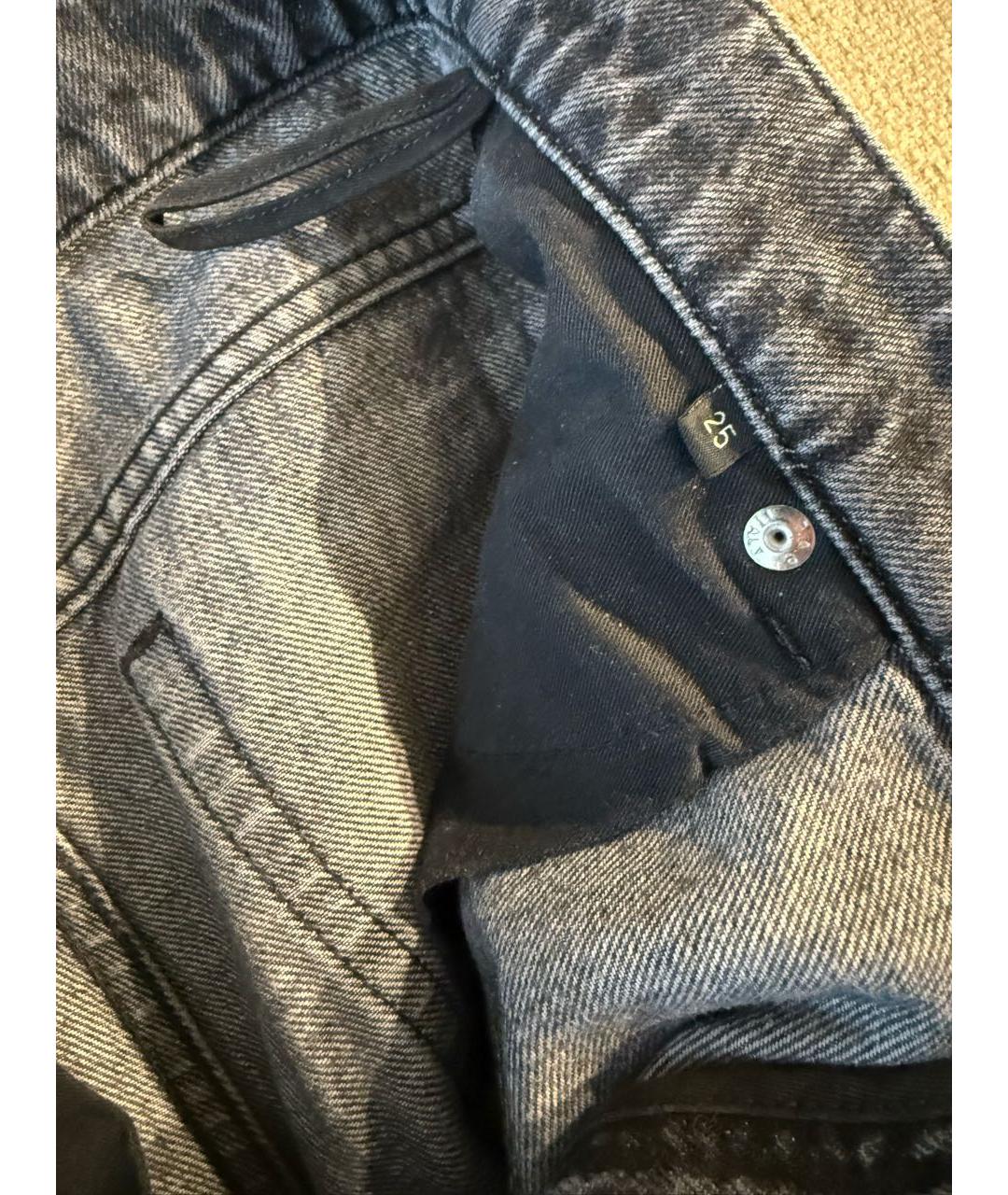 VALENTINO Серые хлопковые джинсы клеш, фото 5