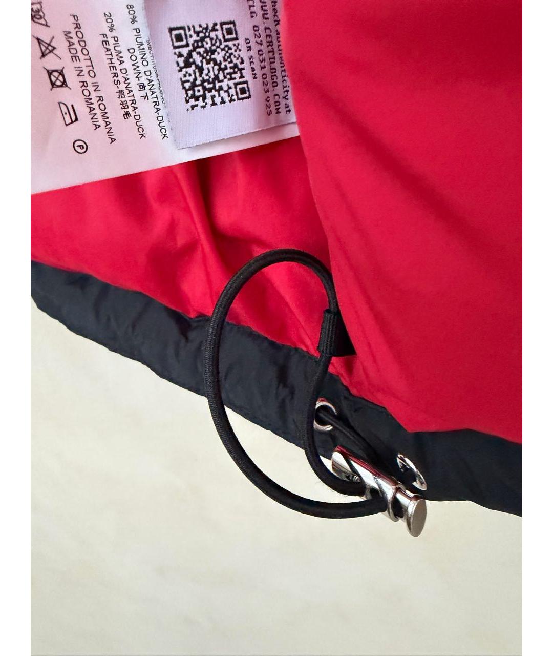 GCDS Черный полиэстеровый пуховик, фото 7