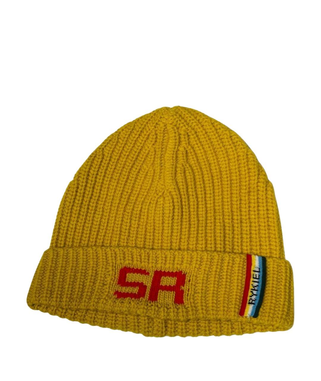 SONIA RYKIEL Желтая шерстяная шапка, фото 1
