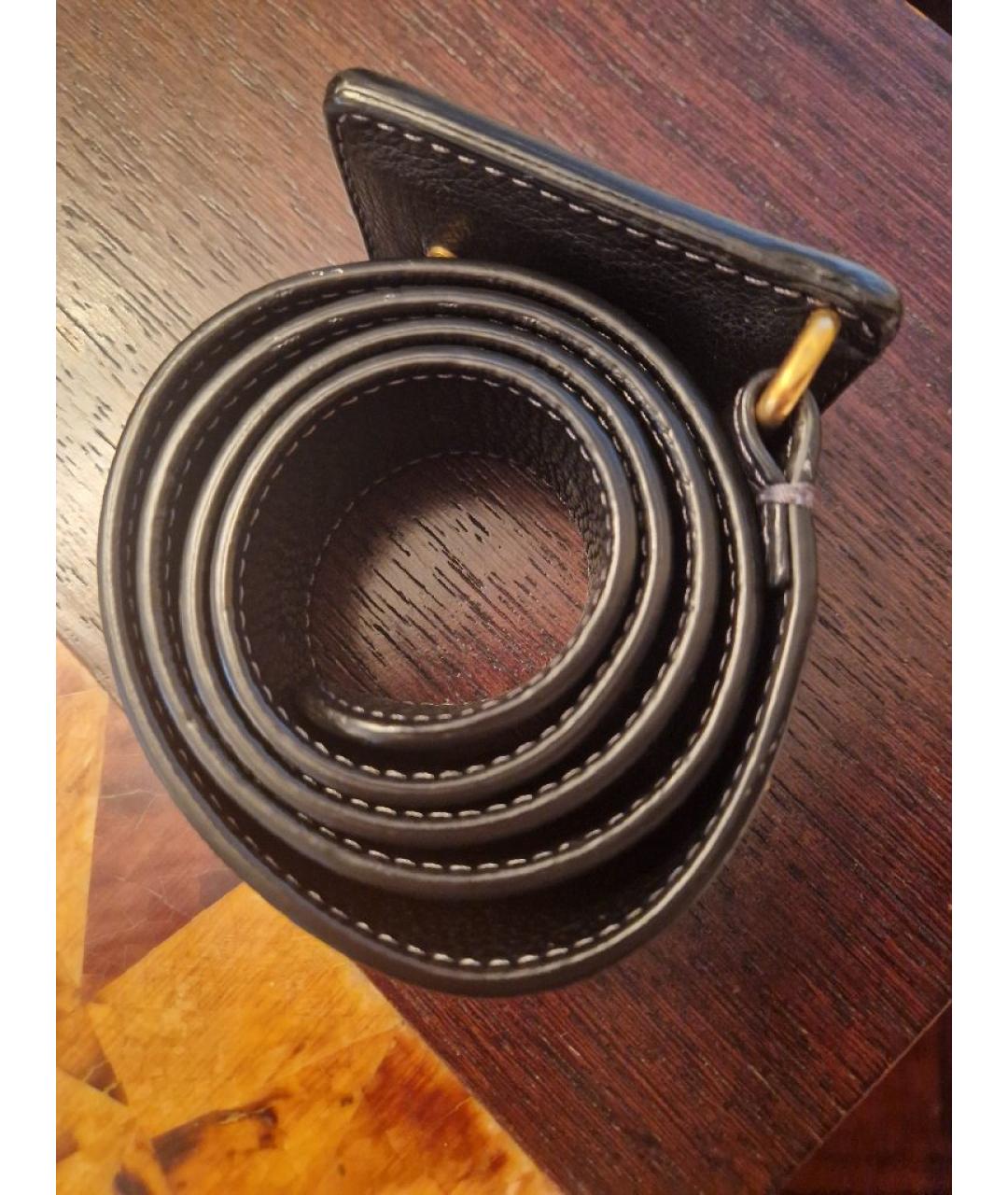 CHLOE Черный кожаный ремень, фото 5