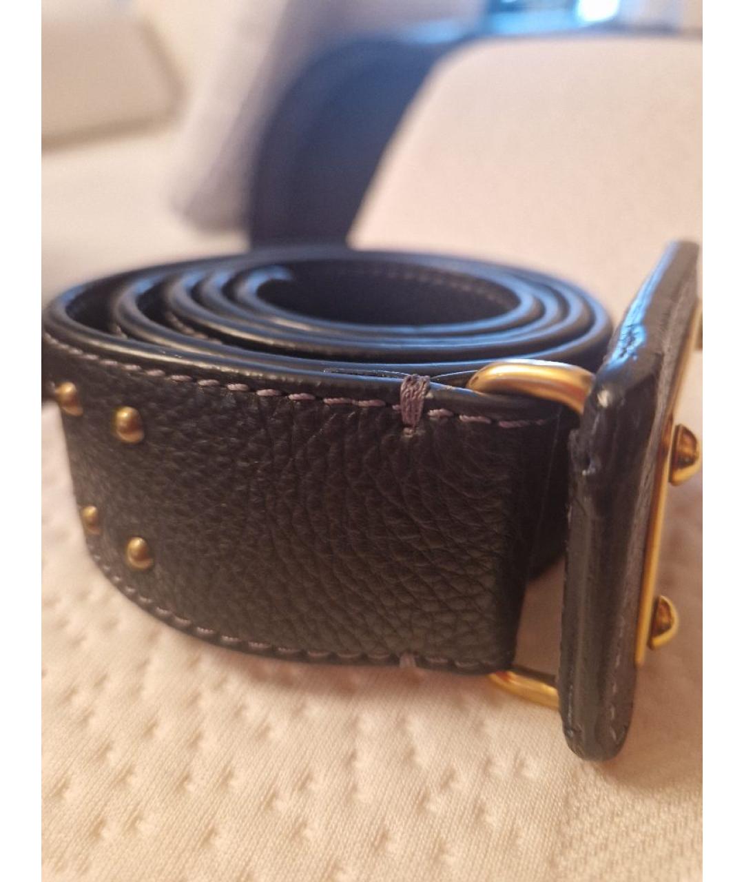 CHLOE Черный кожаный ремень, фото 10