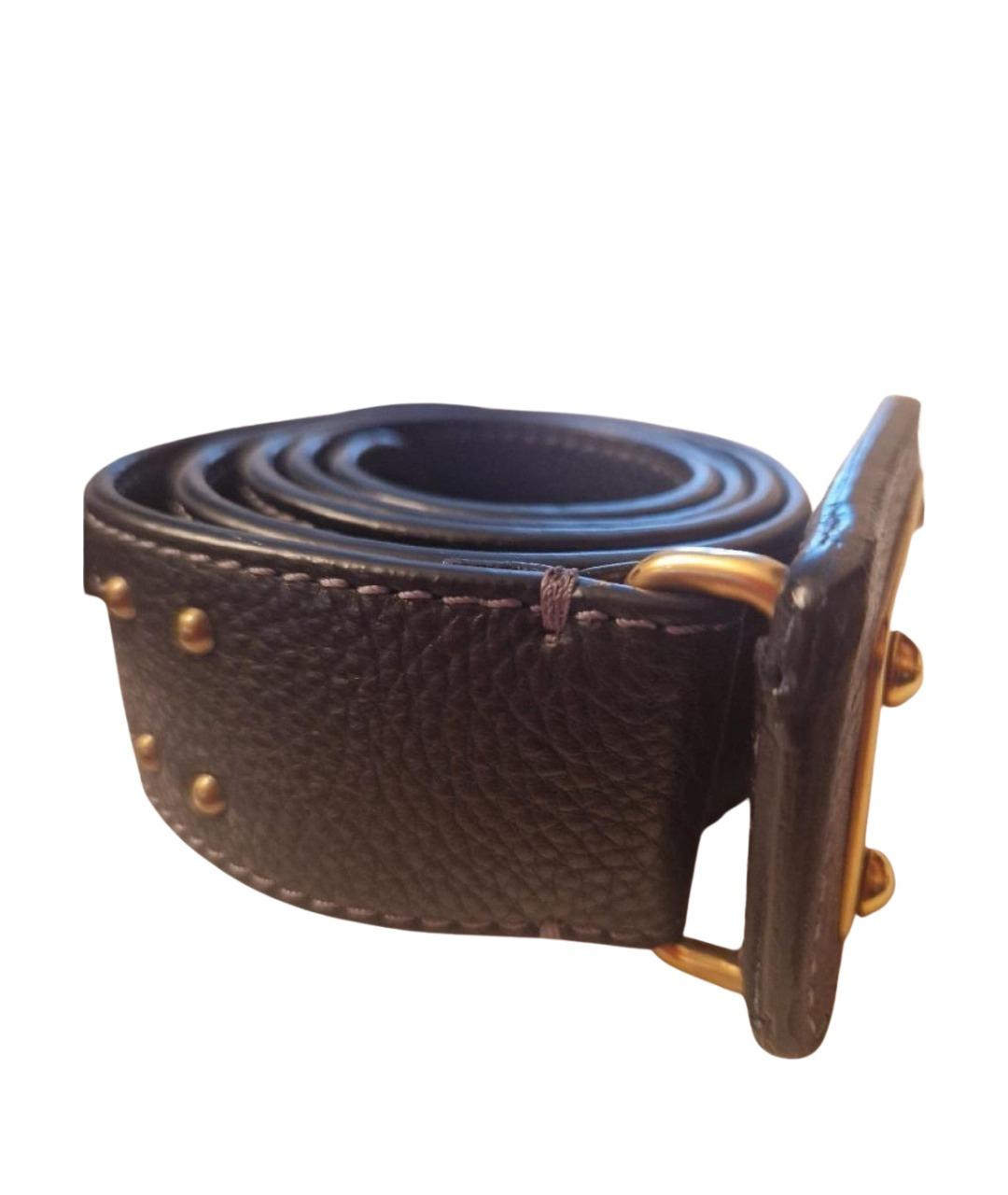 CHLOE Черный кожаный ремень, фото 1