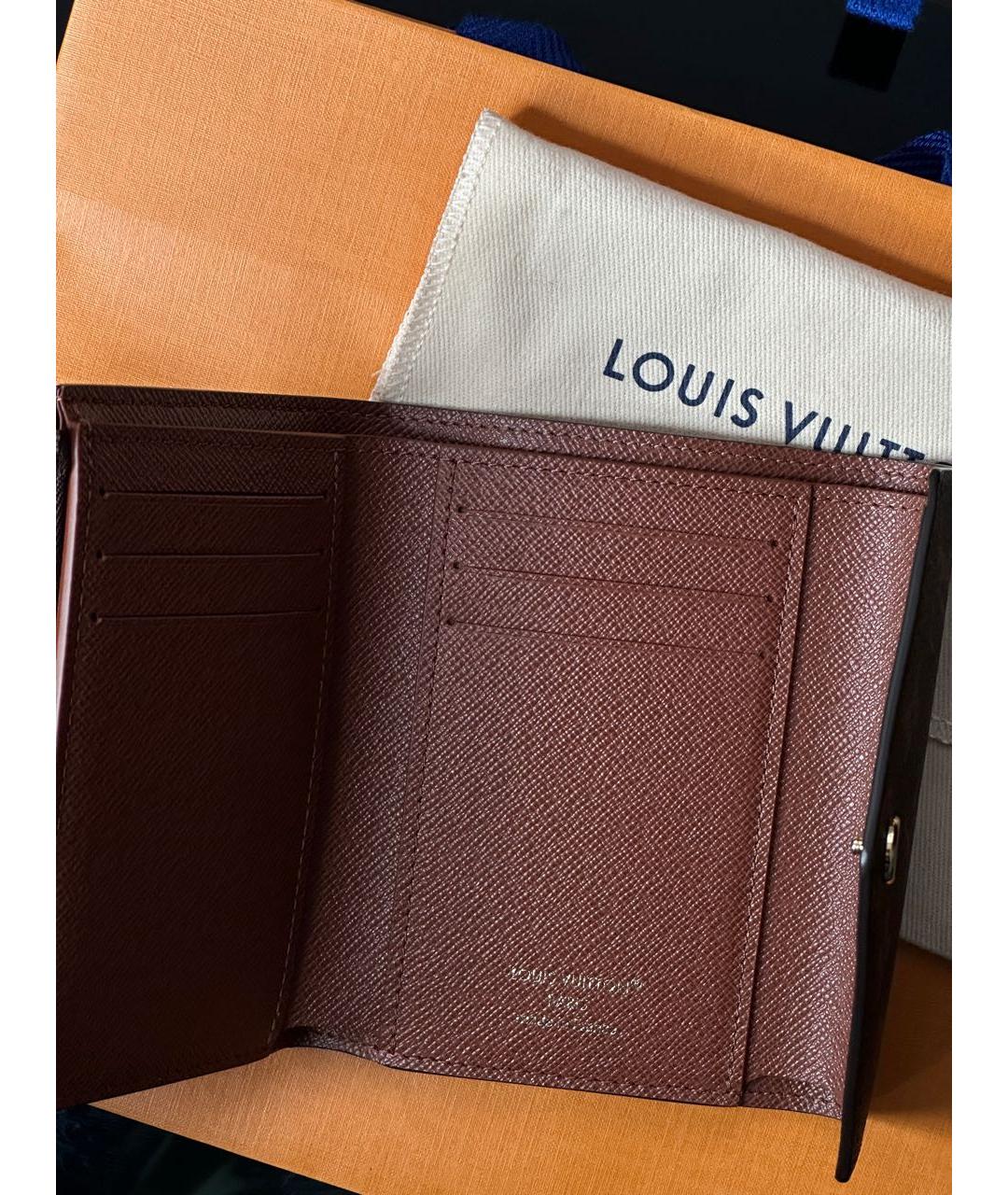 LOUIS VUITTON Коричневый кошелек, фото 2