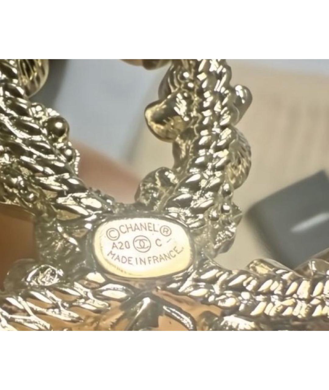 CHANEL Золотая металлическая булавка / брошь, фото 3