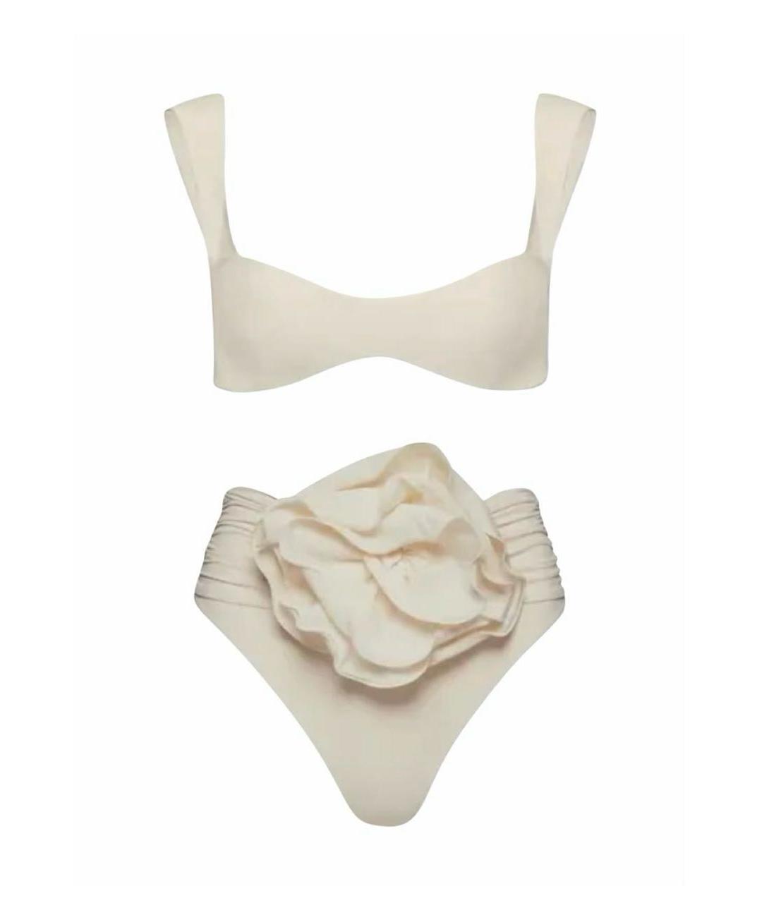 MAGDA BUTRYM Белый полиэстеровый купальник, фото 1