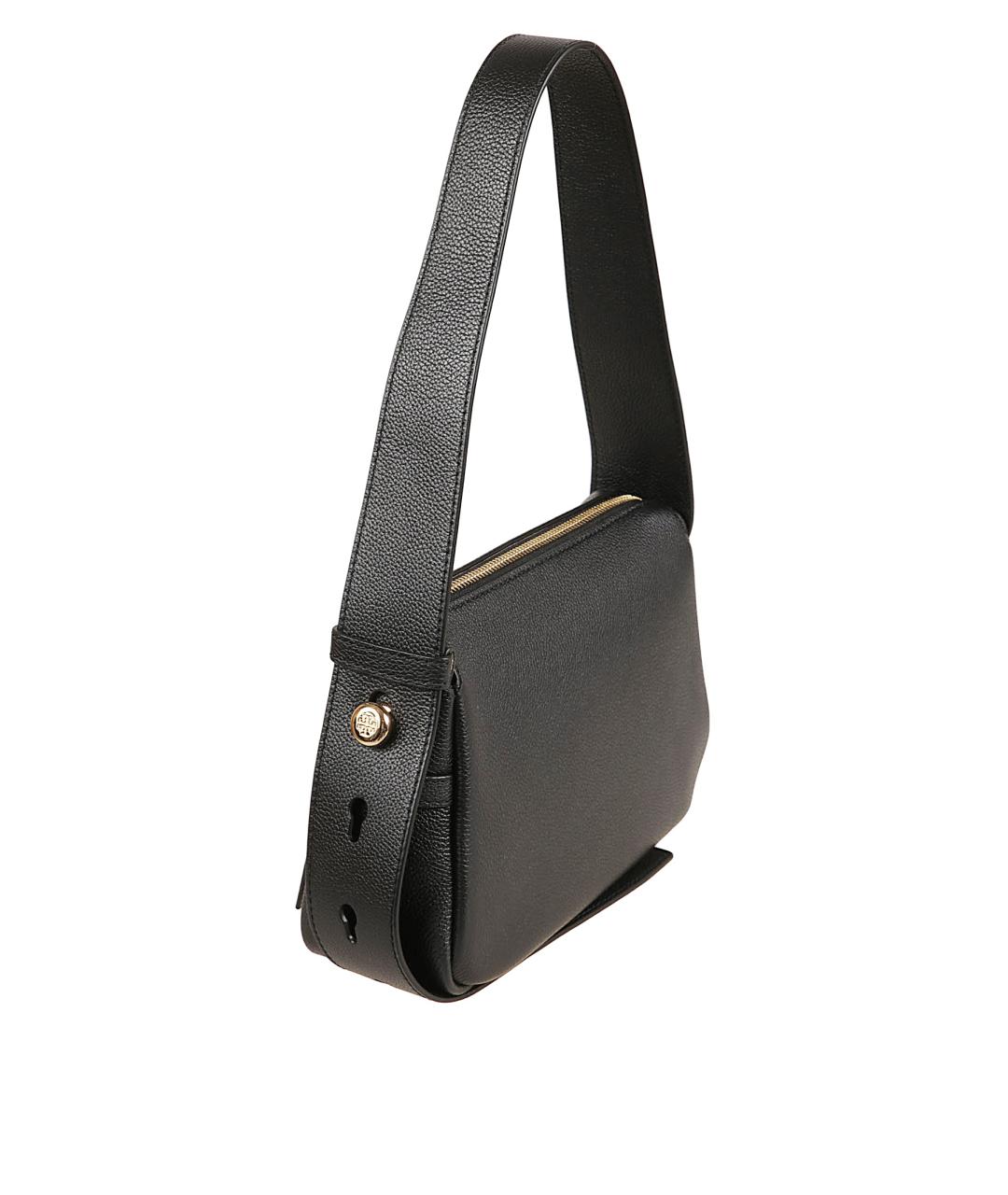 TORY BURCH Черная кожаная сумка через плечо, фото 3