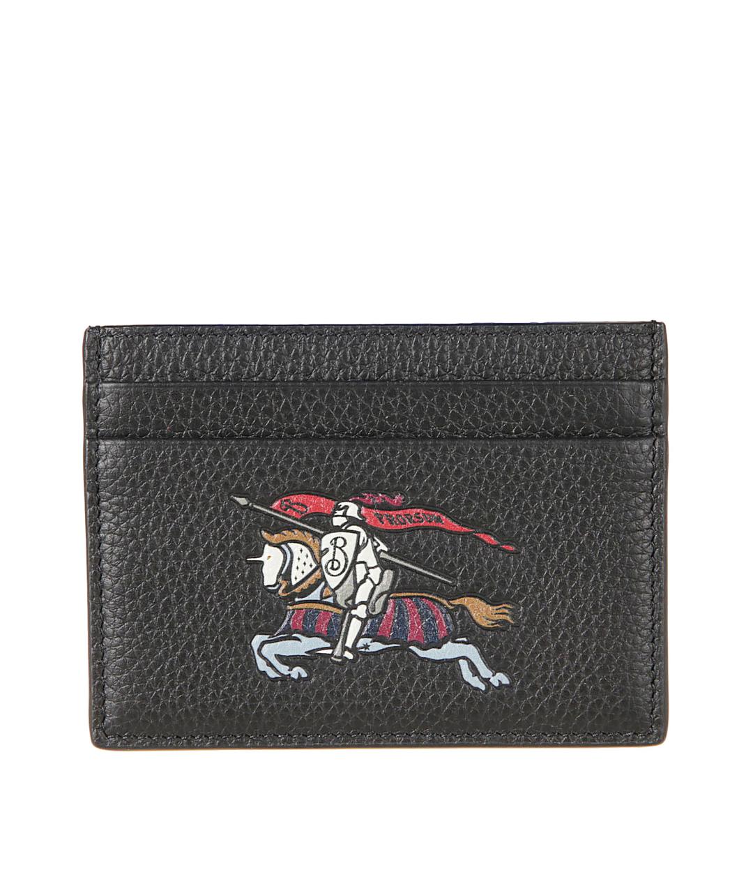 BURBERRY Черный кожаный кардхолдер, фото 1