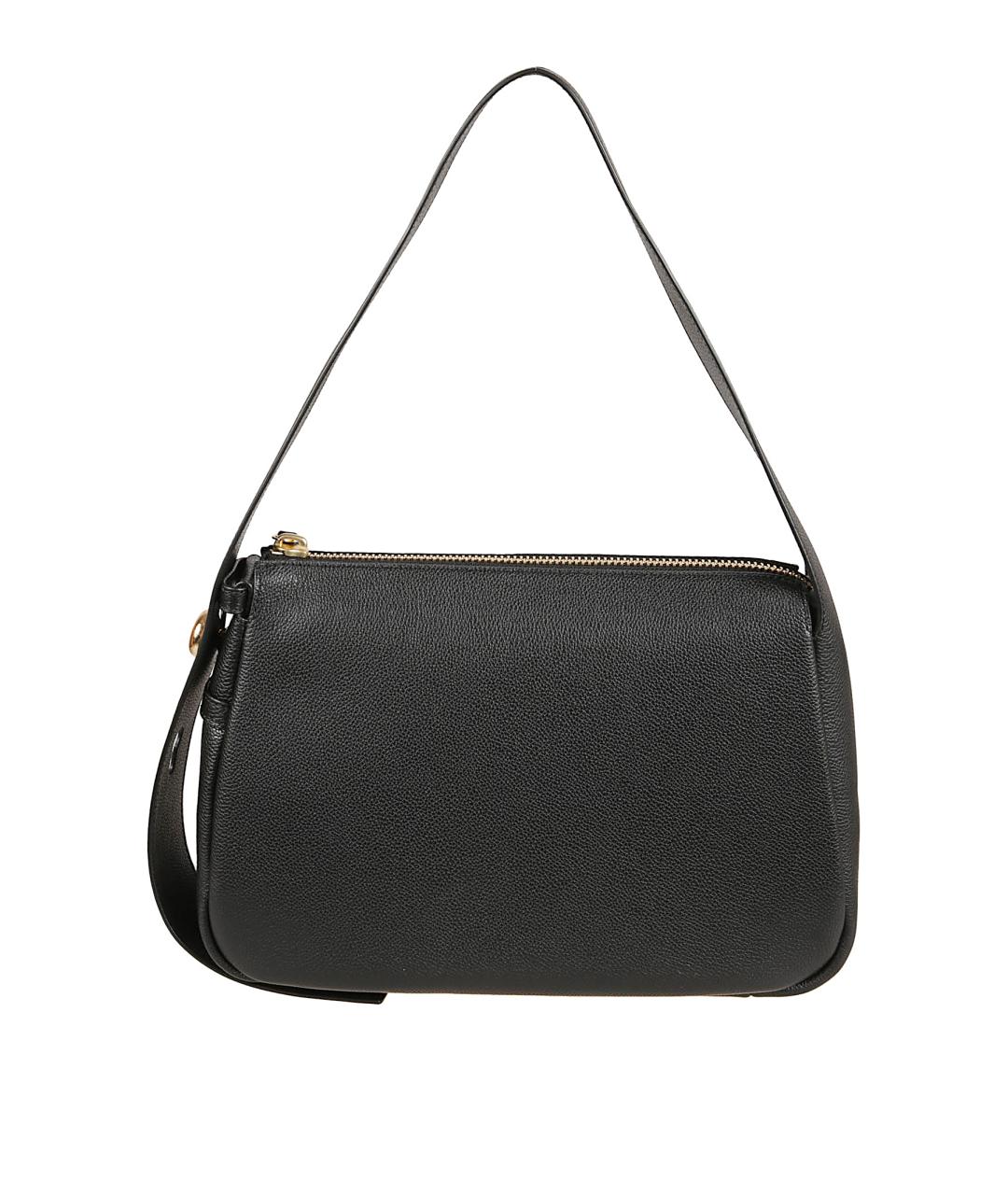 TORY BURCH Черная кожаная сумка через плечо, фото 1