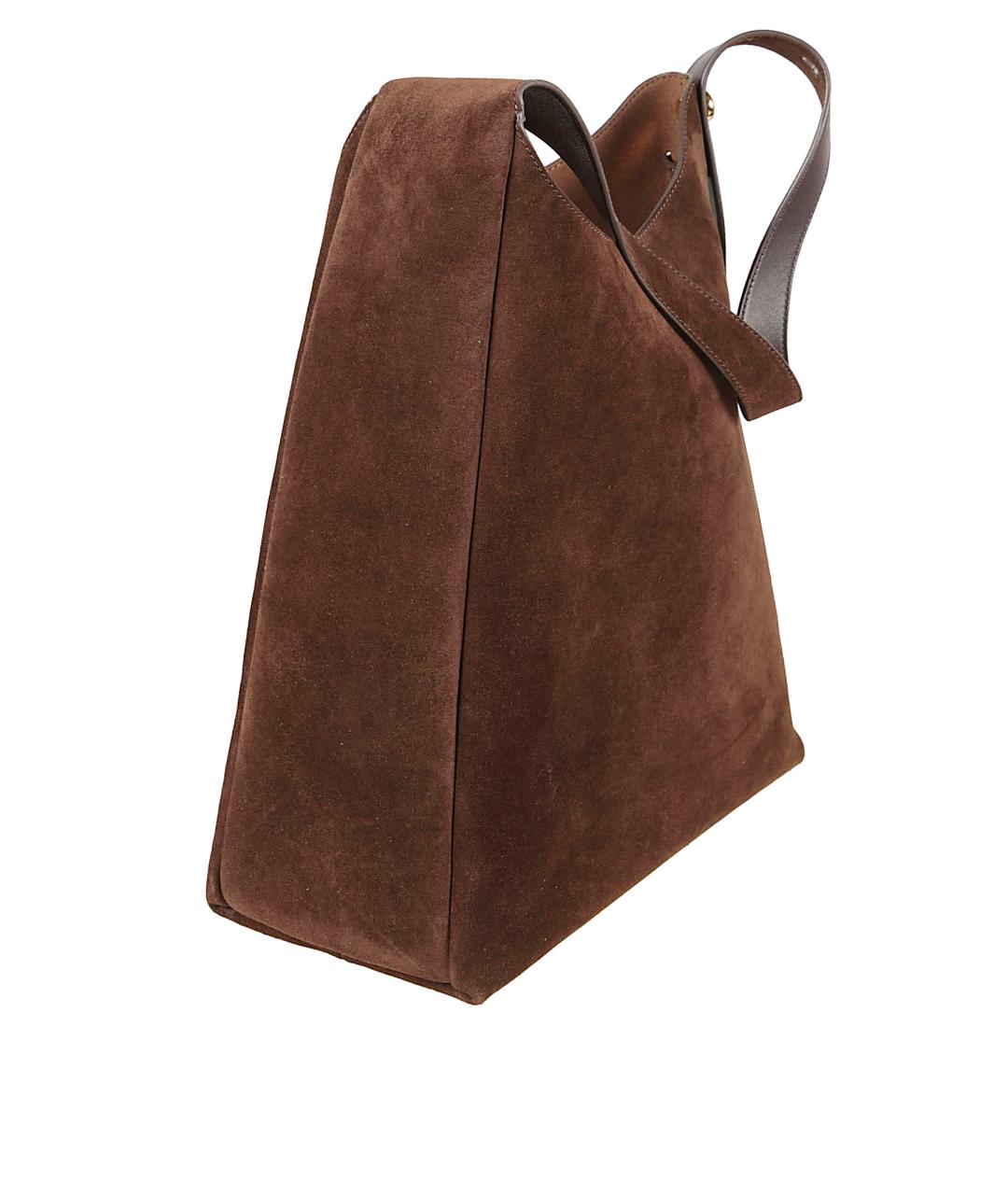 TORY BURCH Коричневая замшевая сумка через плечо, фото 3