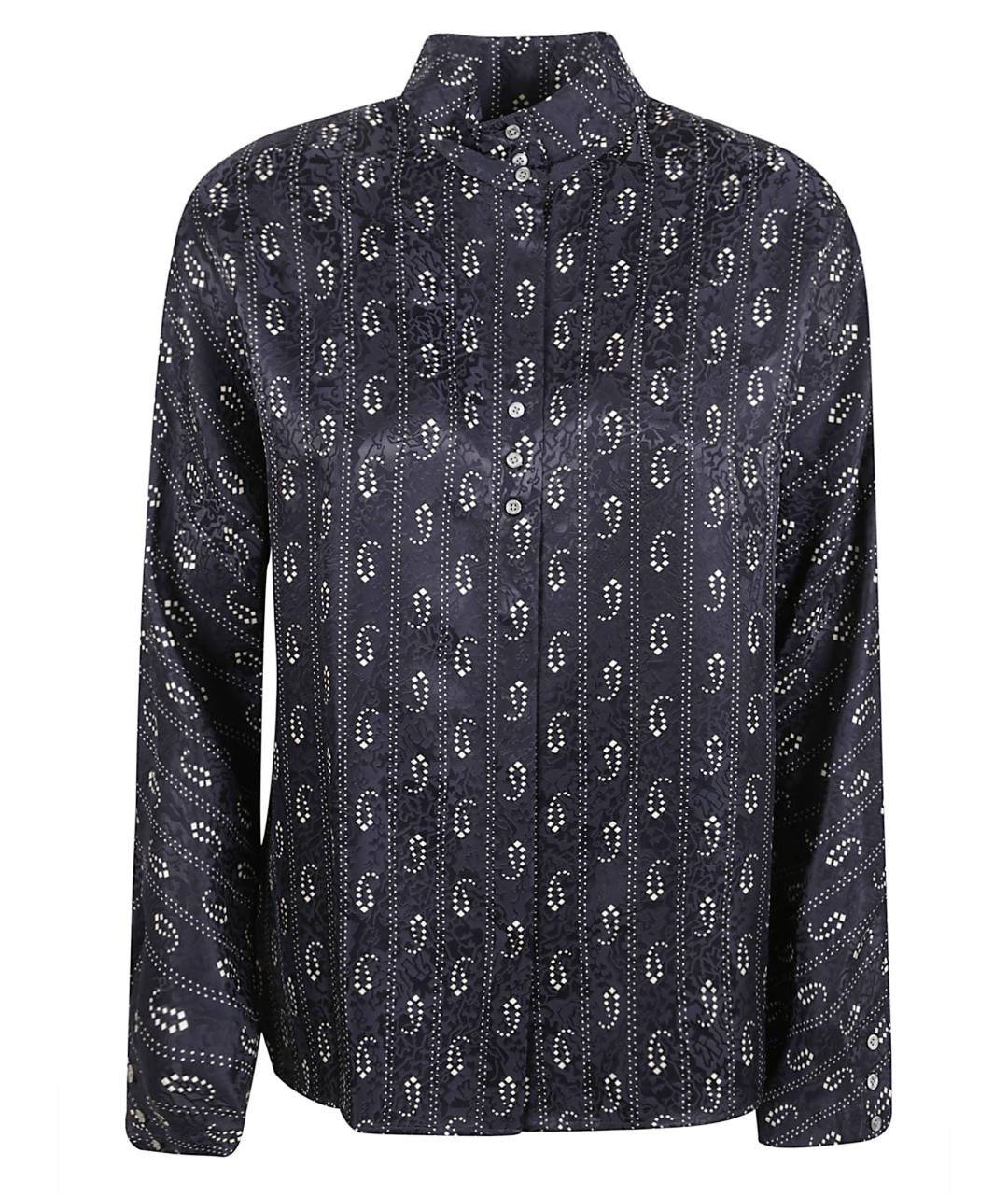 TORY BURCH Синяя вискозная рубашка, фото 1