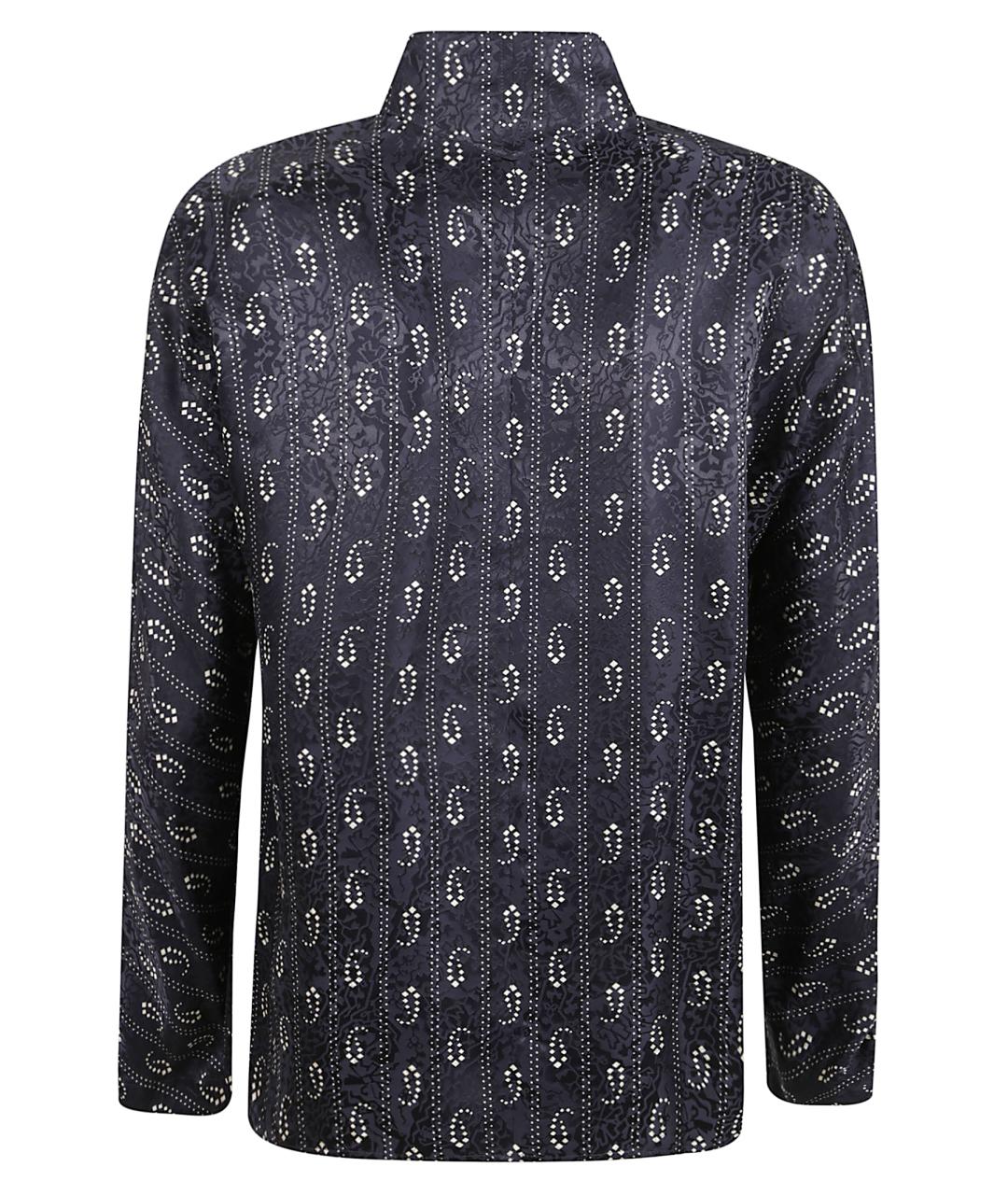 TORY BURCH Синяя вискозная рубашка, фото 3