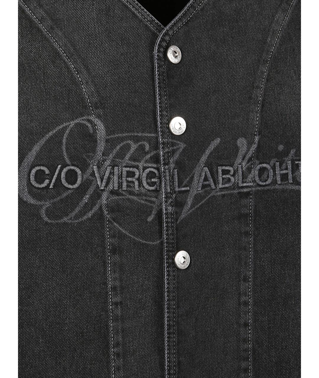 OFF-WHITE Черная хлопковая кэжуал рубашка, фото 2