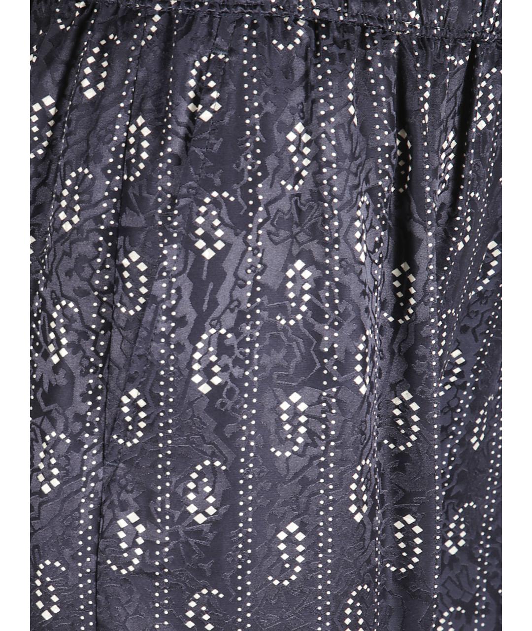 TORY BURCH Синие вискозные прямые брюки, фото 2