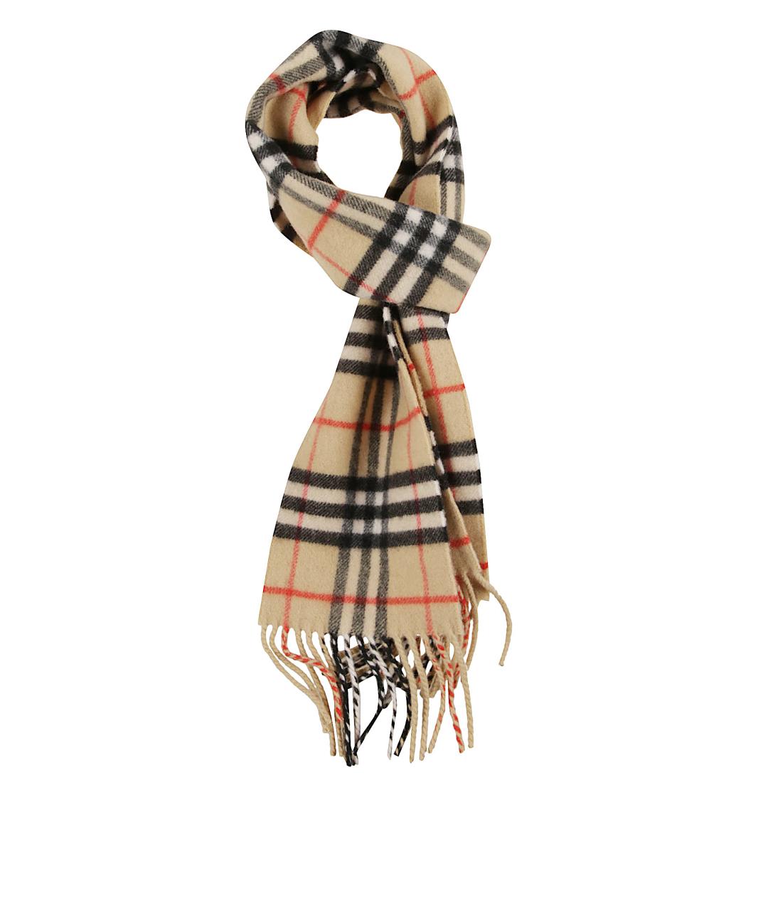 BURBERRY Бежевый кашемировый шарф, фото 1