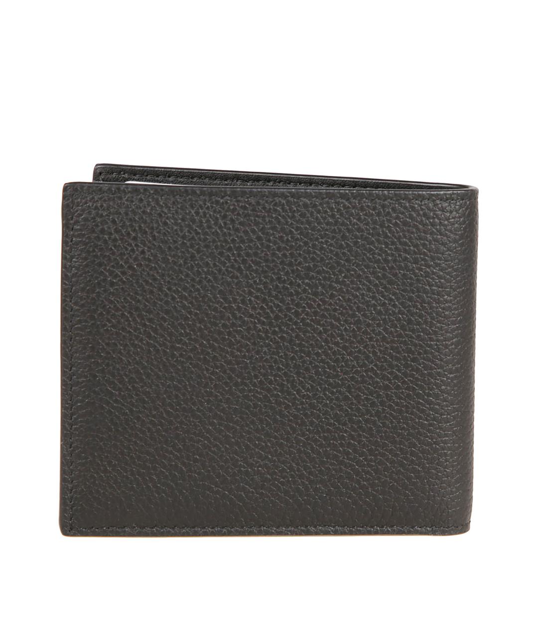 BURBERRY Черный кожаный кошелек, фото 2