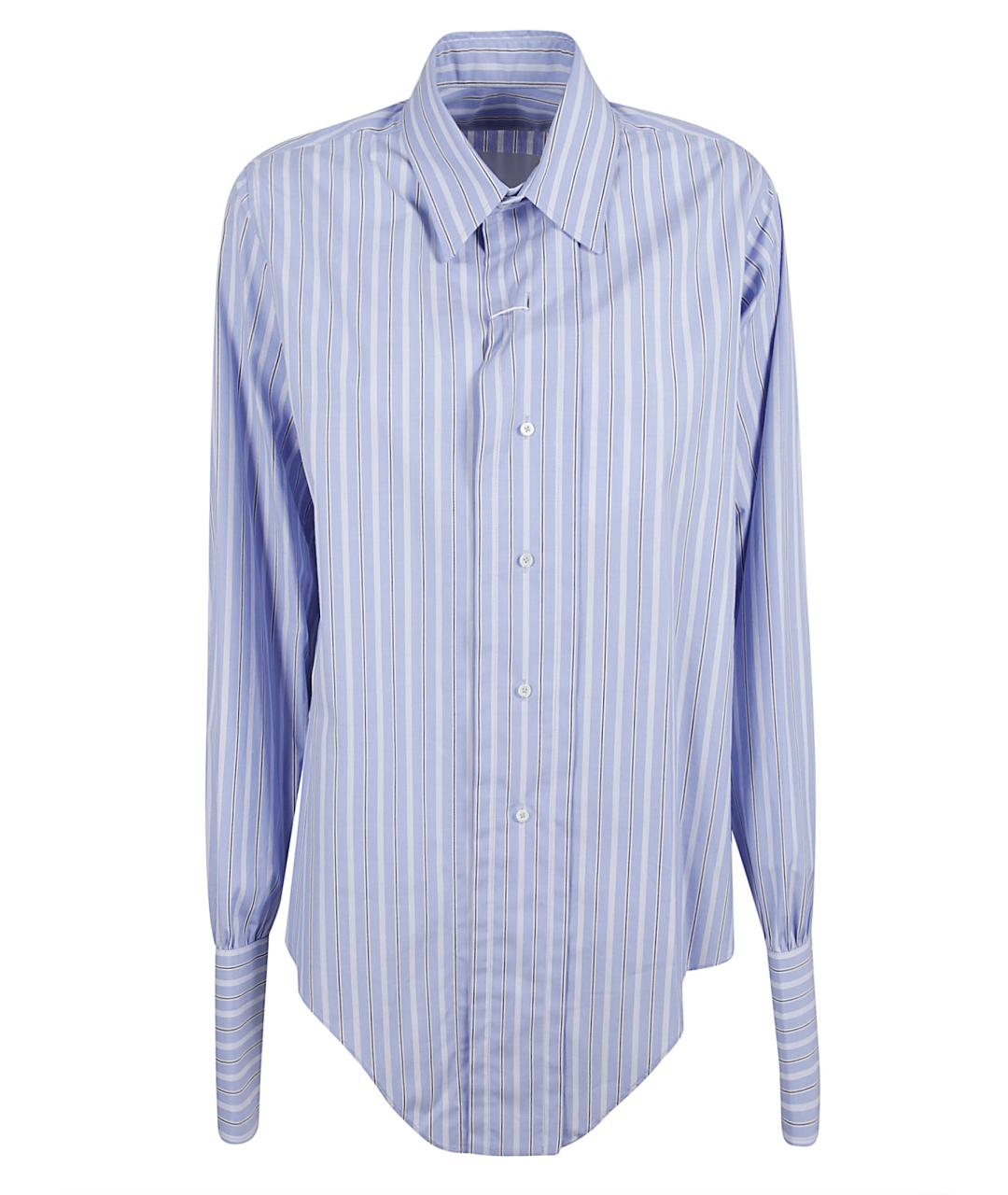 MAISON MARGIELA Синяя хлопковая рубашка, фото 1