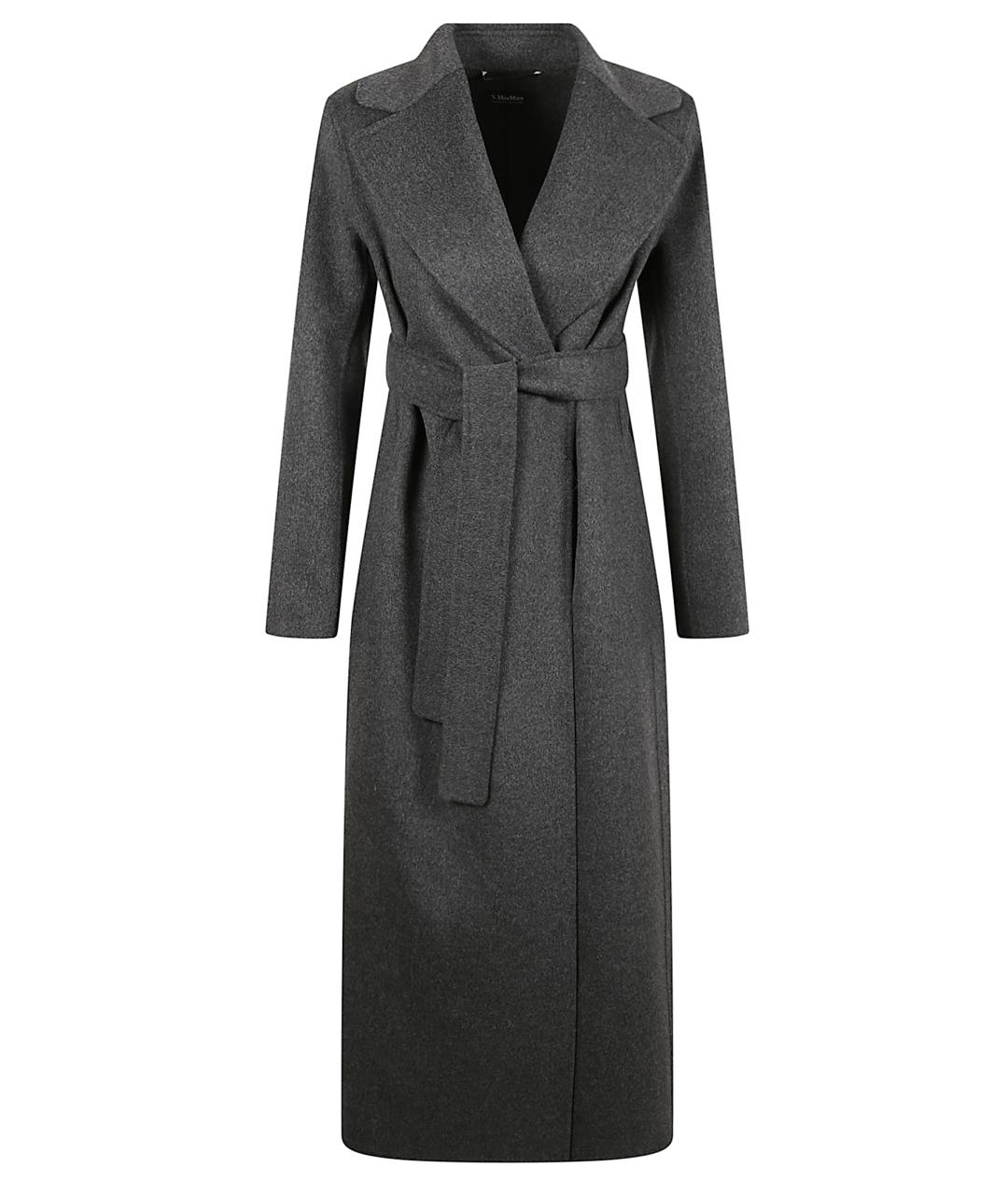 'S MAX MARA Серое шерстяное пальто, фото 1