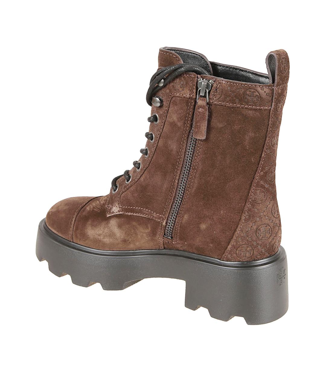 TORY BURCH Коричневые замшевые ботинки, фото 3