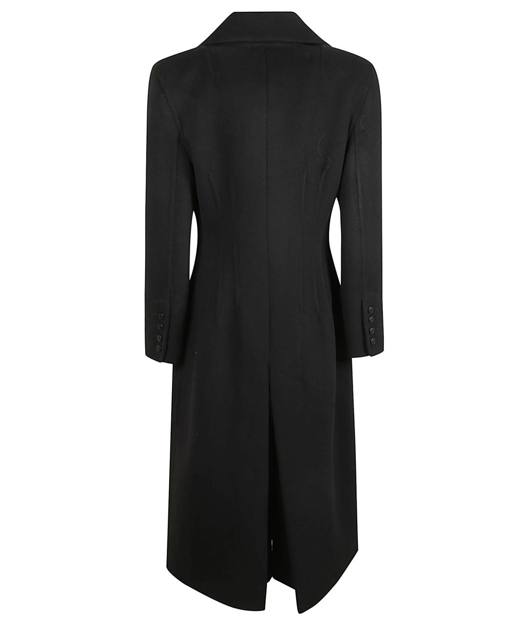 ERMANNO SCERVINO Черное шерстяное пальто, фото 3